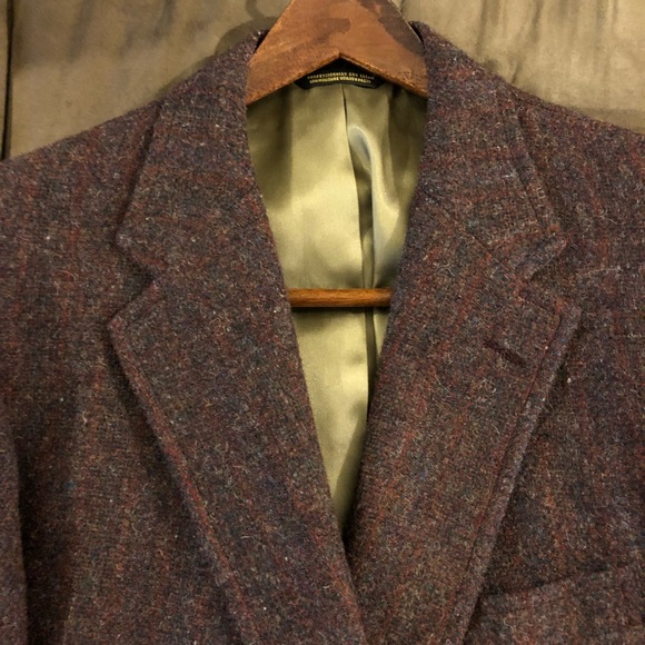 Gant Other - Gant Maroon, Burgundy & Grey Tweed Blazer 42R
